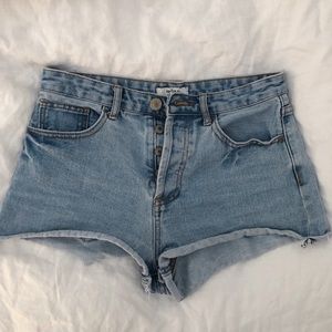 forever 21 jean denim shorts